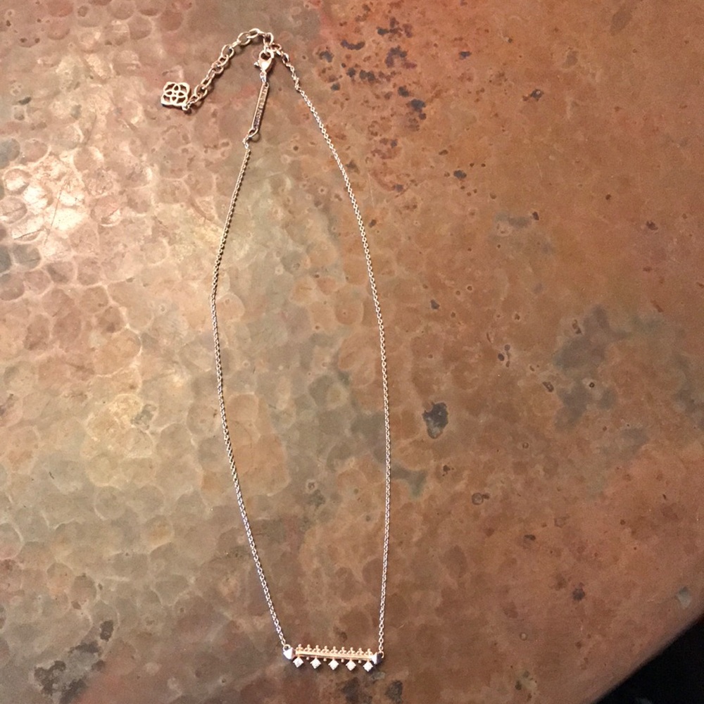 kendra scott rose gold necklace
